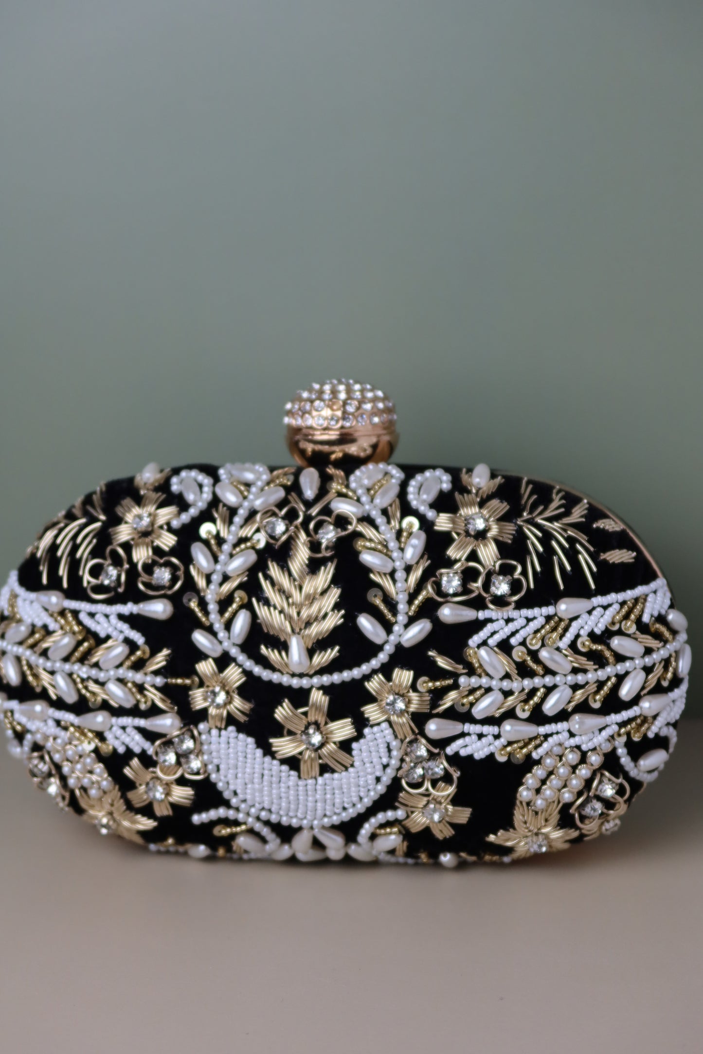 Embroidered Clutch