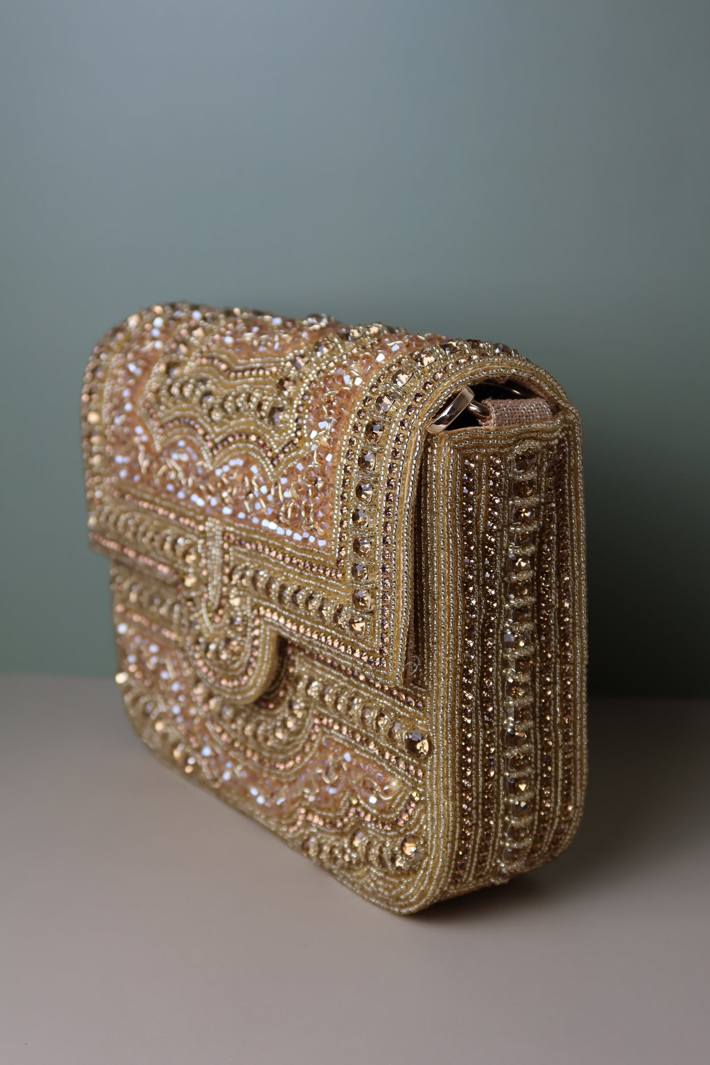 Jewelled Flap Purse