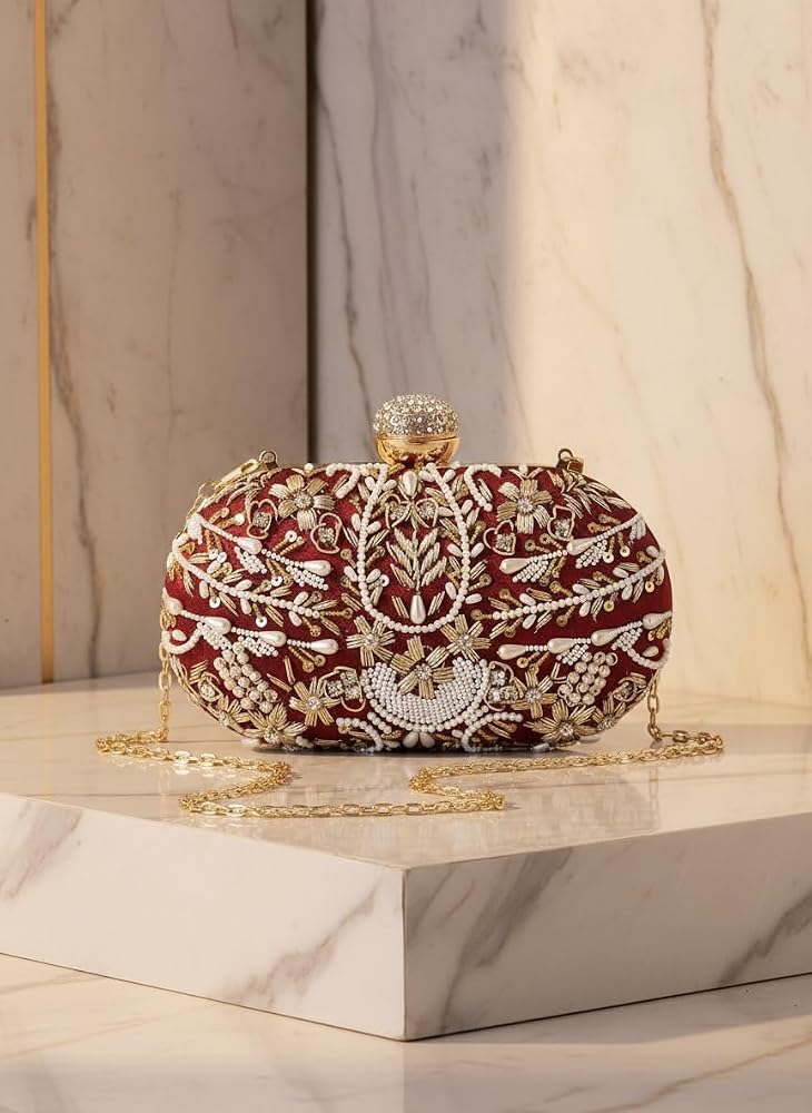 Embroidered Clutch